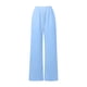 thumbnail image 5 of Pantalones de chándal con forro polar para mujer - Pantalones de jogging de cintura alta y pierna ancha con bolsillos - Poliéster y spandex para hacer ejercicio/uso informal, 5 of 6