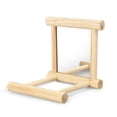 thumbnail image 3 of Bird Parakeet Mirror for Cage, Parrot Perch Stand,Wooden Hummingbird Swing Toy,Parakeet Accessories for Cockatiels Conure Finch Lovebird Canary African Grey Macaw, 3 of 8