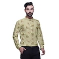 thumbnail image 3 of BESTMAN Chemise Col Mandarin Imprimée Kurta Courte Décontractée Ethnique pour Hommes, 3 of 6