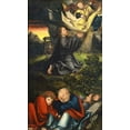 thumbnail image 2 of Cranach the Elder, Lucas 10x14 Gold Ornate Wood Framed with Double Matting Museum Art Print Titled - The Garden of Gethsemane, 2 of 4