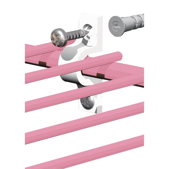 ClosetMaid 7561 Shelf Clips for Concrete Installation, 12-Pack, Use one shelf clip every 12 inches and one at each end of shelf