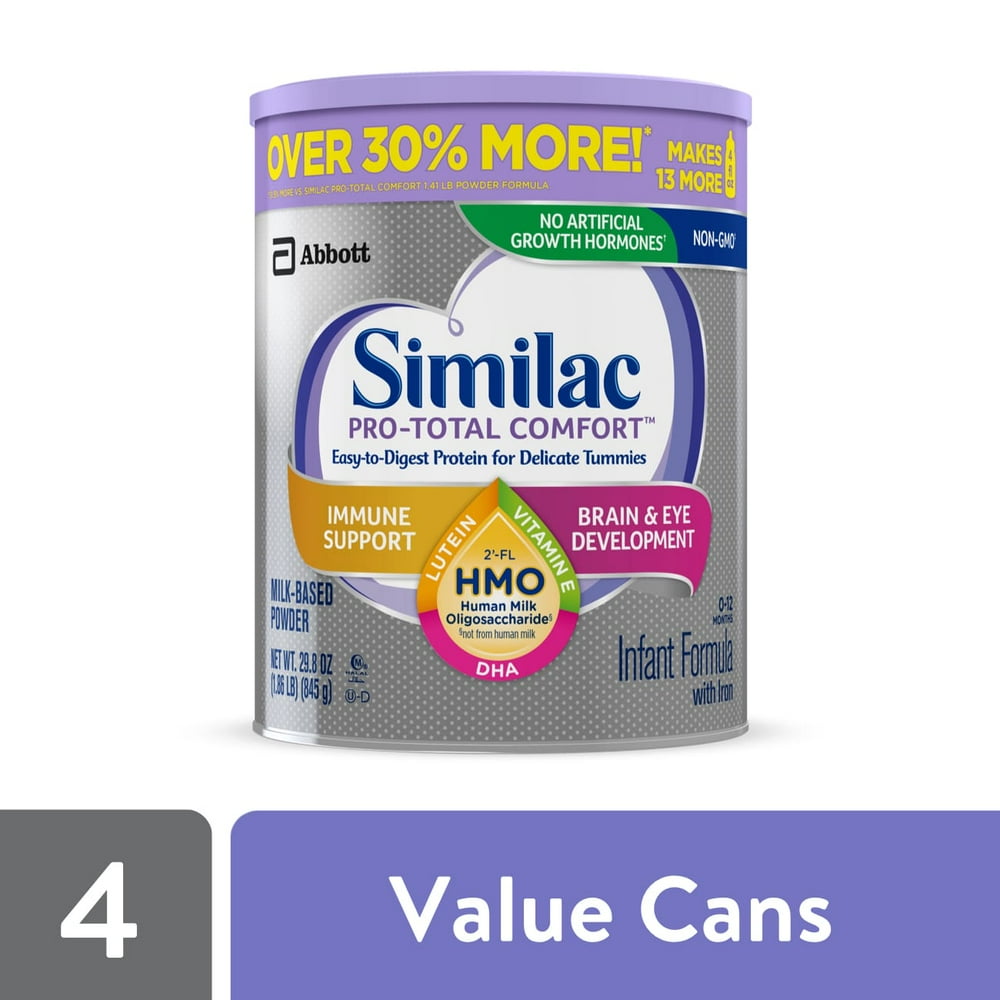 Similac ProTotal Comfort™* Infant Formula with Iron, 4 Count, 29.8 oz