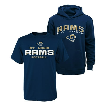 Classic St. Louis Rams Youth T-Shirt & Hoodie Set - Navy