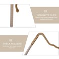 thumbnail image 3 of FRCOLOR Banknote Clips 2Pcs Wallet Check Holders Metal Spring Banknote Clips Credit Holders,3.15"X0.63"X0.2", 3 of 4