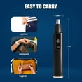 thumbnail image 4 of DaPlug Nose Hair Trimmer For Men, 10000RPM Nose Trimmer With Waterproof Blade & LCD Power Display, Rechargeable Ear Hair Trimmer For Women For Bathroom, Travel, Gyms, Swimming Pools, Camping, Outdoor, 4 of 7