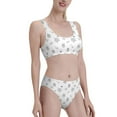 thumbnail image 2 of Haiem Hand Drawn Turtle Women's High Waisted Bikini Set Two Piece Bathing Suits High Cut Bikini Cut Out Swimsuits Scoop Neck Swimsuit-XX-Large, 2 of 8