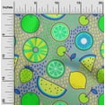 thumbnail image 2 of oneOone Georgette Viscose Medium Yellow Fabric Tropical Fruit Fabric For Sewing Printed Craft Fabric By The Yard 42 Inch Wide, 2 of 6