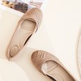 thumbnail image 4 of Ataiwee Women's Wide Width Flat Shoes, Classy Soft Round Toe Cross Line Design Ballet Flats.(2109002,TA/MF,10.5 Wide), 4 of 7