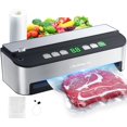 thumbnail image 1 of PressFree TRUE-Auto Vacuum Sealer Machine, Beelicious 85KPA Fully Automatic 8-IN-1 Food Sealer with Bags Storage, Build-in Cutter, Moist Mode and Air, 1 of 8