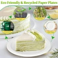 thumbnail image 4 of 6 Inch, 125 Count Compostable Disposable Paper Plates for Dessert, Cake, Appetizer, 4 of 6
