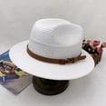 thumbnail image 3 of Men Panama Hat Mens Straw Trilby Look Various Sizes Beach Hat, 3 of 5