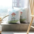 thumbnail image 6 of LALILO Throw Pillow Covers Little Cute Girl With Bicycle Girl Cute Paris Cushion Cover 18" x 18", 2 Pack, 6 of 6