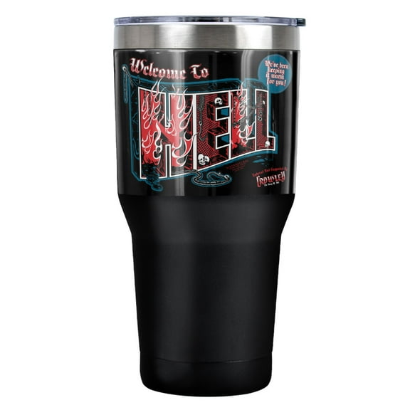 Supernatural Welcome Stainless Steel Tumbler 30 oz Coffee Travel Cup, Vacuum Insulated & Double Wall with Leakproof Sliding Lid