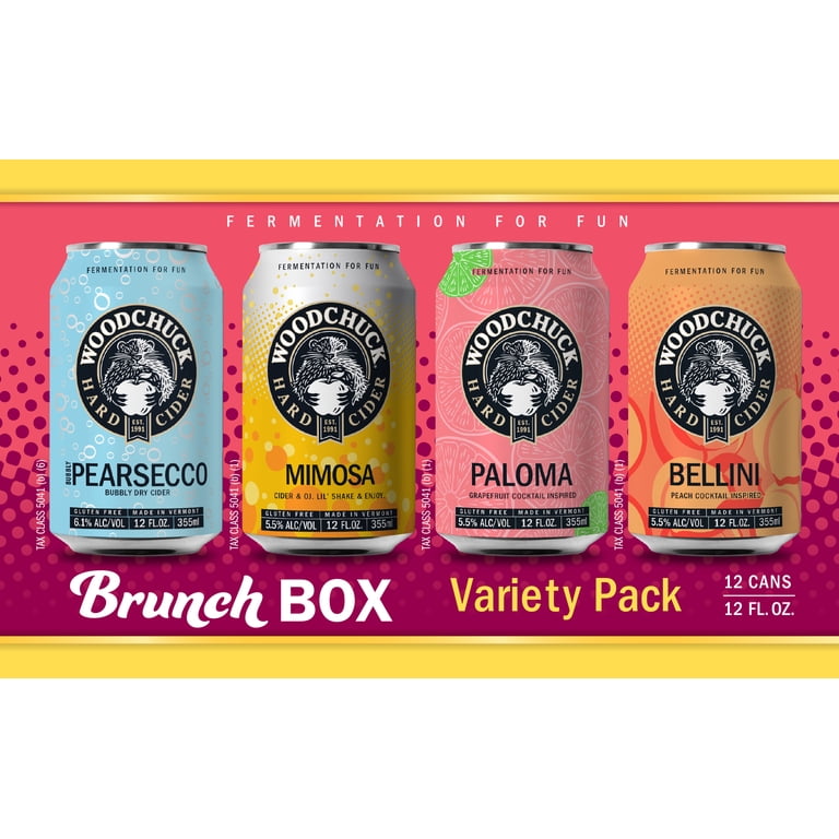 Woodchuck Brunch Box Hard Cider Variety Pack, 12 Pack, 12 fl oz