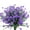 Purple, variant on Clearance! Shiogb Artificial Flowers for Outdoors, Outdoor Artificial Flowers Outdoor Artificial Flowers Realistic Indoor or Outdoor Decoration Artificial Flowers (2 Bunches)