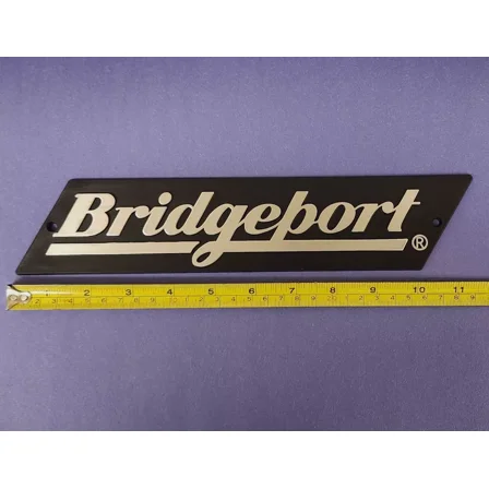 Bridgeport mill NAME PLATE for the ram BPB11060502 milling machine 1060502 NEW!