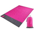 thumbnail image 3 of Lightweight sand-free beach mat, multi-purpose portable waterproof foldable mat with storage bag, suitable for camping, going out, beach, backpack, outdoor activities and adventure, 3 of 7