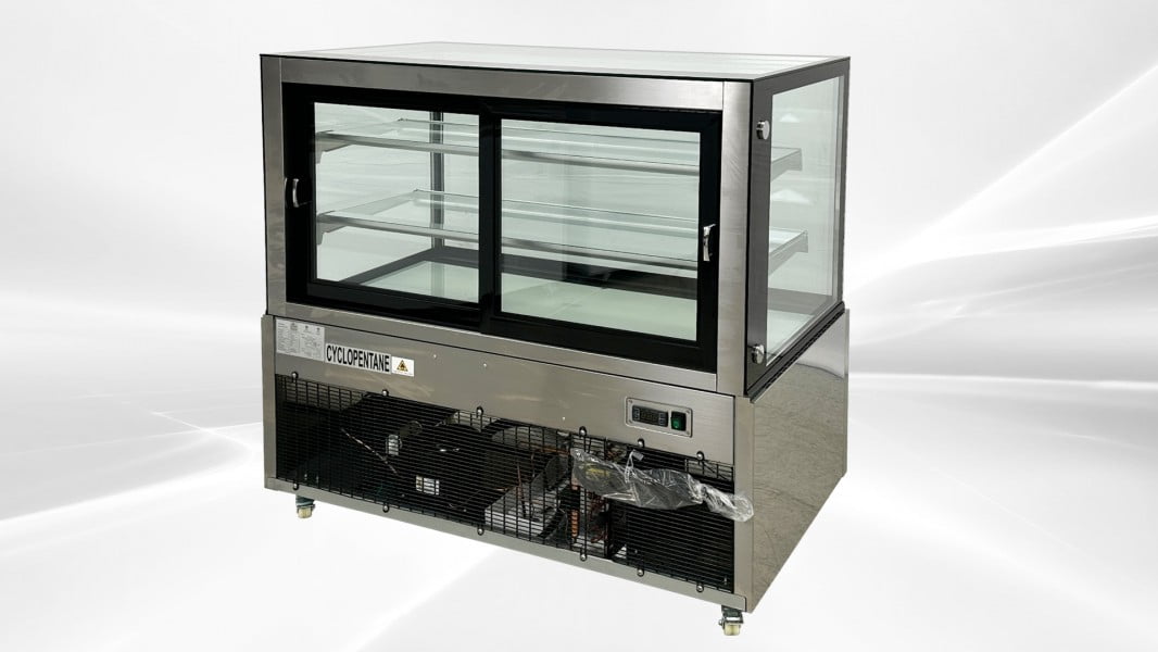 48" Refrigerated Bakery Display Case, Commercial Cake Showcase Refrigerator with LED Lighting, Curved Glass, Adjustable Shelves, ETL Certified