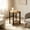 Oak, variant on AUU Round End Table with Open Bottom Shelf – Modern Space-Saving Side Accent Table for Living Room, Bedroom, or Lounge