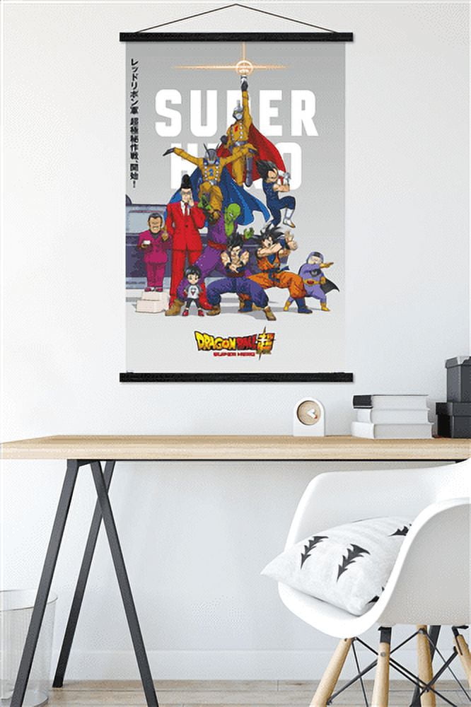 Dragon Ball Z - Saiyans Wall Poster with Magnetic Frame, 22.375 x 34 