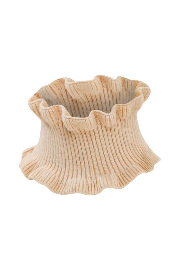 Scarfs for Women Knitted Bib Covering Neck Cover False High Collar Infinity Loop Scarf,Beige