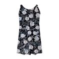 thumbnail image 6 of Summer Savings!GaThRRgYP Women's Summer Floral Short Sleeve Dress,Women's Round Neck Sleeveless Gradient Tie Dyed Beach Dress, 6 of 6