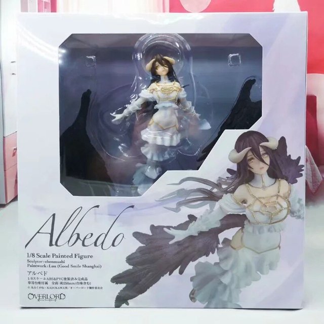 Overlord Albedo figura de Anime, traje de baño con alas, vestido de novia, chica Sexy, figuras de acción, ropa, figuritas móviles, juguetes, regalos qiuyongming unisex