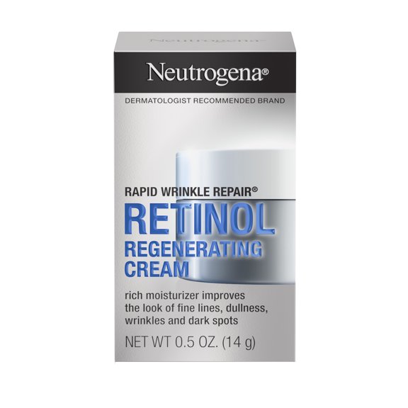 Neutrogena Rapid Wrinkle Repair Retinol Cream, Anti Aging Night Cream & Face Lotion, 0.5 oz