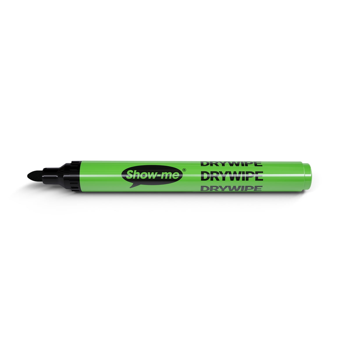 Show-me Classbox of 100 Medium Tip Slim Barrel Dry Erase Markers in Black