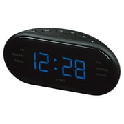 LED Alarm Clock Radio Digital AM/FM Radio Red With EU Plug blue