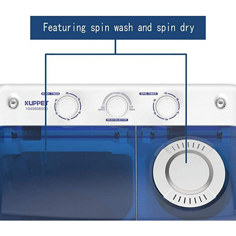 KUPPET Full-Automatic 13lbs Portable Washing Machine/pinner W/Drain Pump -  Walmart.com