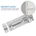 thumbnail image 5 of LEORX 3Pcs Stainless Steel Door Safety Latches Simple Design Easy Install Home Use Silver, 5 of 7
