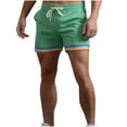 thumbnail image 1 of Mens Shorts Mens Casual Solid Color Casual Drawstring Pockets Elastic Sports Shorts, 1 of 7