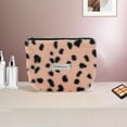 thumbnail image 5 of Unique Bargains 1 Pc Small Heart Drawstring Makeup Bag for Vacation Business Travel Plush Pink, 5 of 6