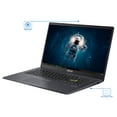 thumbnail image 4 of ASUS E510MA Laptop, 15.6" HD Display, Intel Celeron N4020 Upto 2.8GHz, 4GB RAM, 512GB NVMe SSD, HDMI, Wi-Fi, Bluetooth, Windows 10 Home, 4 of 7
