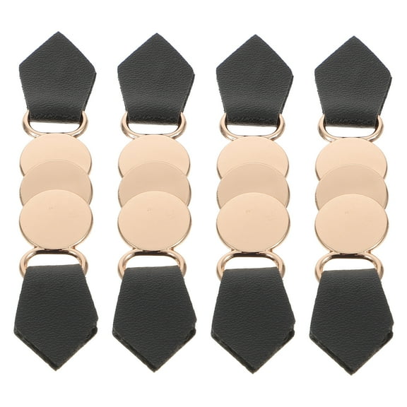 ULTNICE 4Pcs Coat Buckles Jacket Belt Buckle for Adults Metal Golden Everyday Use