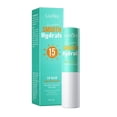 thumbnail image 1 of Protector solar de bálsamo labial UV 15+, bálsamo labial con protector solar, protege los labios secos y agrietados, protector solar de labios de óxido transparente, 3g, 1 of 6