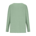 thumbnail image 4 of cfhntfmh Long Shirts for Women Fashion V Neck Long Sleeve Basic Tops Fall Soft Solid Color Tunic Blouses, 4 of 5