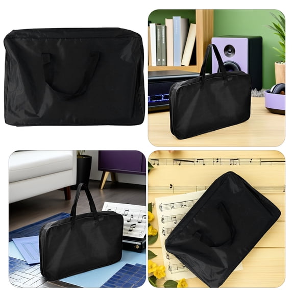 HONMEET  Portable Water Resistant Music Stand Carrying Case Black Oxford Cloth 1Pcs