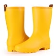 thumbnail image 4 of Litfun Mid Calf Rain Boots for Women Waterproof Garden Shoes, Yellow, Size 8-8.5, 4 of 6