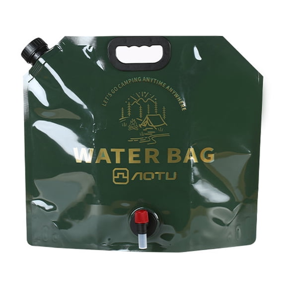AOTU AOTU Sac de Stockage d'Eau Pliable Portable Vert Militaire 9L pour Camping, Randonnée et Urgence