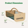 thumbnail image 2 of Gardener's Supply Company Garden Harvest Basket | Versatile Gardening & Vegetables Gathering Hod | Natural Smooth Pine - Maple Frame & Coated Mesh | 16"L x 9"W x 7"H - Small, 2 of 7