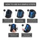 thumbnail image 2 of EeaseMX 9 pares de cordones elásticos ajustables sin cordones, de atar rápido, prácticos cordones con cierre para zapatillas y botas (rojo, naranja, amarillo, verde, azul, rosa, gris, blanco, negro)., 2 of 7