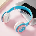 thumbnail image 5 of Todaioua Foldable Wireless Bluetooth Headset with Active Noise Cancelling, Comfortable Design, Long Battery Life for Music, Calls, and Learning Activities Pink, 5 of 8