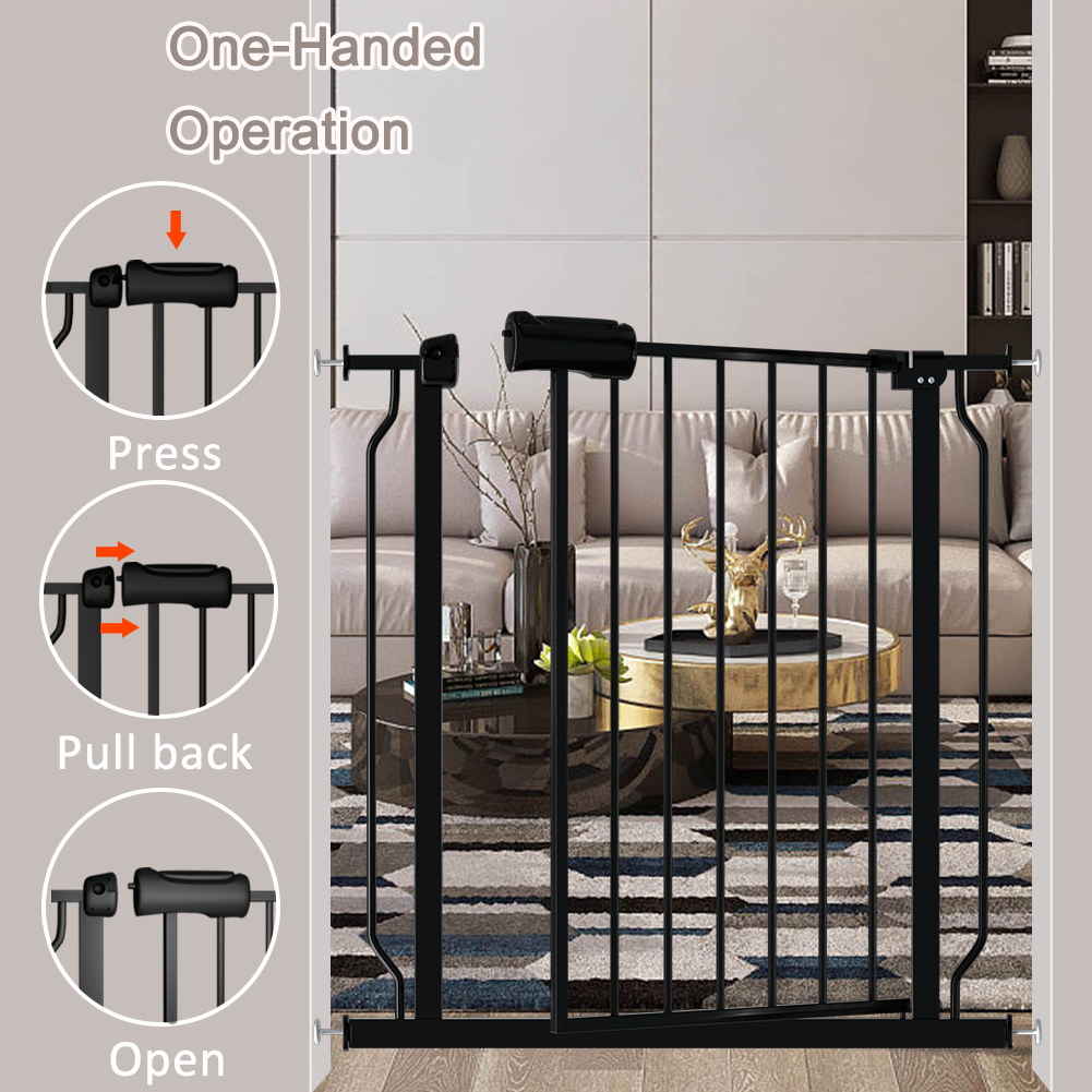 FURDEAR Extra Wide Baby Safety Gate, 56.9-65.9 Inches, Black photo 5