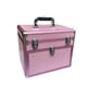 thumbnail image 2 of Estuche de transporte portátil para maquillaje, caja de cosméticos de 2 niveles, soporte de almacenamiento de herramientas para uñas, organizador de rosa normal shamjiam estuche de maquillaje, 2 of 6