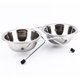thumbnail image 1 of Cuencos dobles bonitos de acero inoxidable para perros cachorros gatos comida para mascotas cuenco de agua plato soporte de hierro ANGGREK Otros, 1 of 8