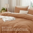 thumbnail image 5 of U by Bedsure 3 Pieces King Comforter Bedding Set, Caramel Comforter Set for All Seasons, 1 Lightweight Prewashed Comforter and 2 Pillowcases,King,Caramel, 5 of 6