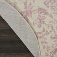 thumbnail image 4 of Nourison Bliss Vintage Farmhouse Ivory/Pink 5'3" x Round Area Rug, (5' Round), 4 of 6