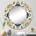 thumbnail image 5 of DESIGN ART Designart 'Mediterranean Tiles In Retro Blue VIII' Printed Abstract Tile Wall Mirror 32in.x32in., 5 of 5